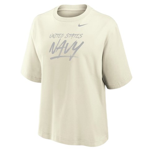 Nike Women's US Navy Cotton Short Sleeve Boxy Tee