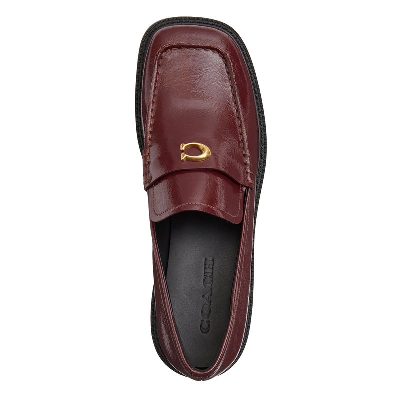 Coach Women's Glazed Leather Penny Loafer
