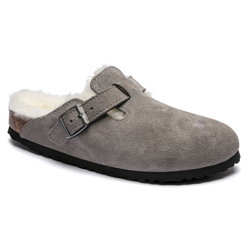 Birkenstock Women's Boston Closed Toe Clog Shearling Suede