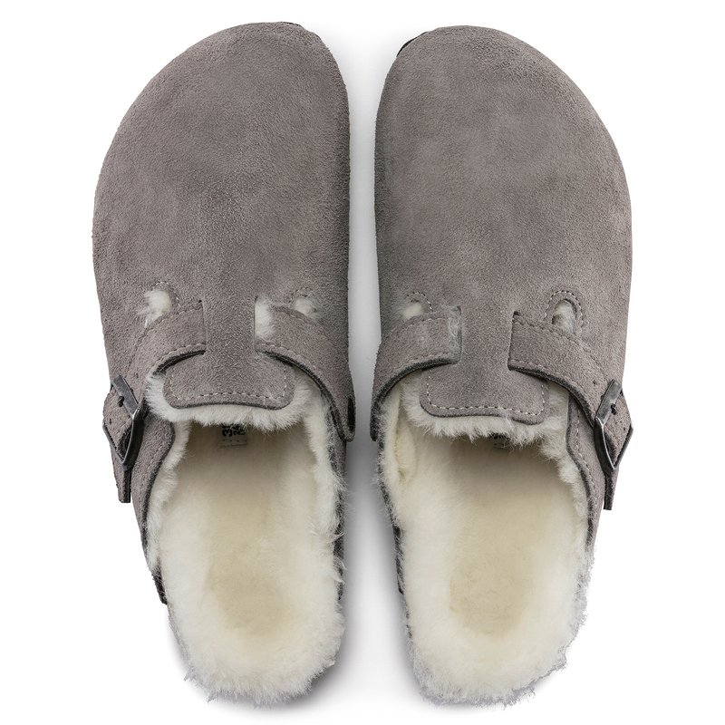 Birkenstock Women's Boston Closed Toe Clog Shearling Suede
