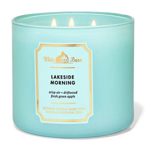 Bath & Body Works Lakeside Morning White Barn 3-Wick Candle