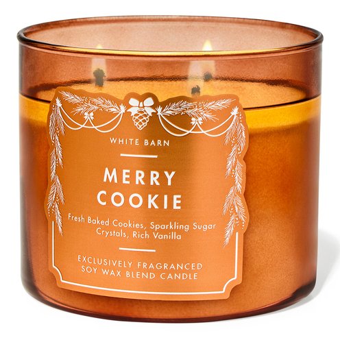Bath & Body Works Merry Cookie 3-Wick Candle