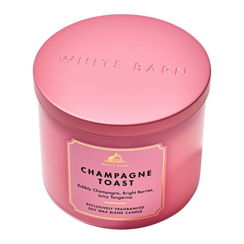Bath & Body Works White Barn Champagne Toast 3-wick Candle