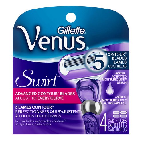 Gillette Venus Swirl Cartridge, 4-Count