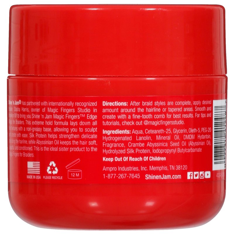 Ampro Shine N Jam Magic Fingers Edge Control 4oz