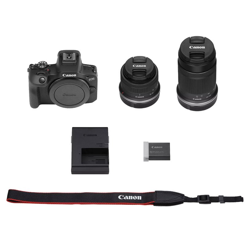 Canon EOS R100 Mirrorless Camera with 18-45mm and 55-210mm Lenses Kit 3 Canon EOS R100 Mirrorless Camera with 18-45mm and 55-210mm Lenses Kit