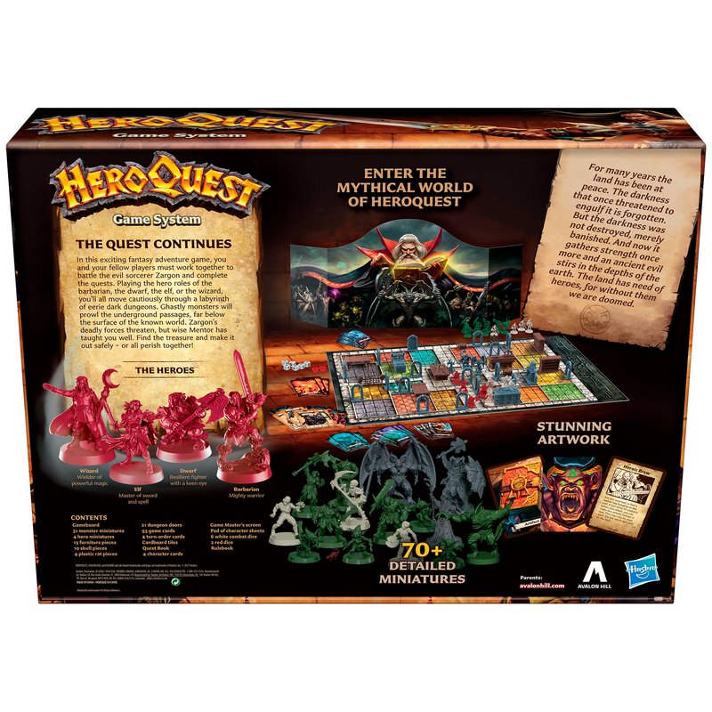 Avalon Hill Hero Quest Game 3 Avalon Hill Hero Quest Game