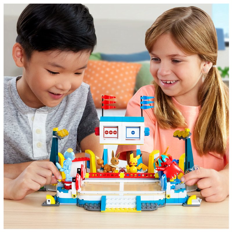 Mega Bloks Pokemon Training Stadium Building Set 3 Mega Bloks Pokemon Training Stadium Building Set