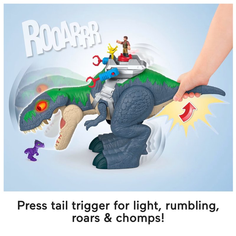 Imaginext Jurrasic World Chomp And Eat Mega Mouth T-Rex, 5-Pieces