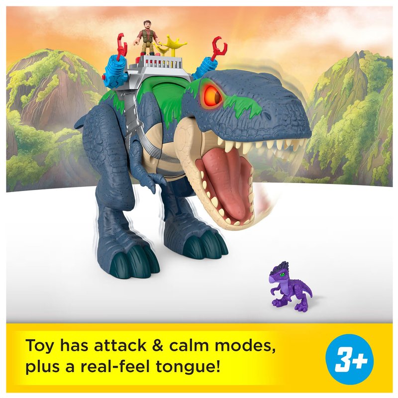 Imaginext Jurrasic World Chomp And Eat Mega Mouth T-Rex, 5-Pieces