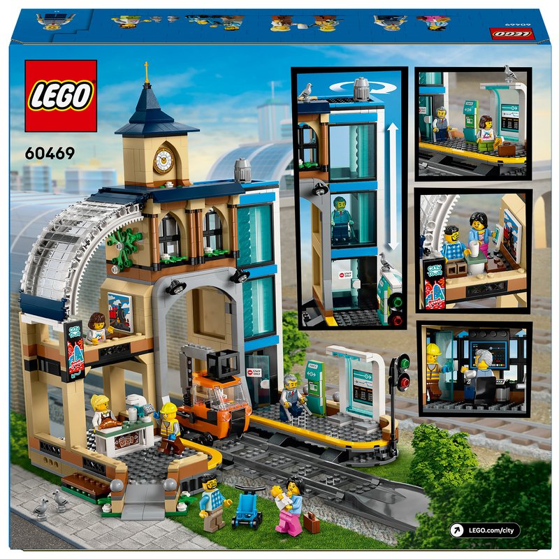 LEGO City Central Train Station Building Set (60469)