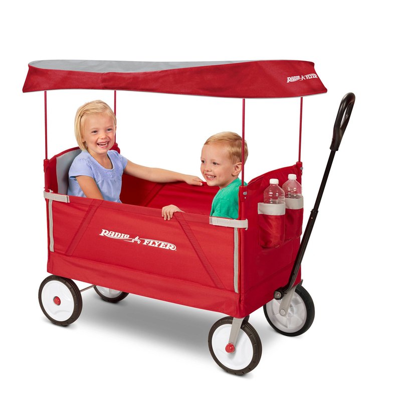 Radio Flyer 3-in-1 EZ Fold Wagon with Canopy