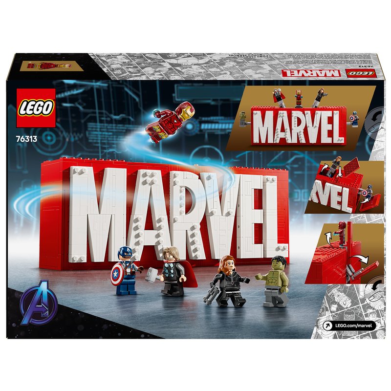 LEGO Marvel MARVEL Logo Minifigures Building Set 76313