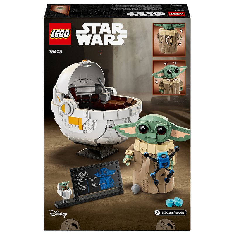 LEGO Star Wars The Mandalorian Grogu with Hover Pram Building Set (75403)