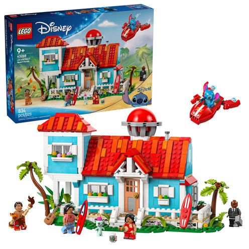 LEGO Disney Lilo And Stitch Beach House Building Set (43268)