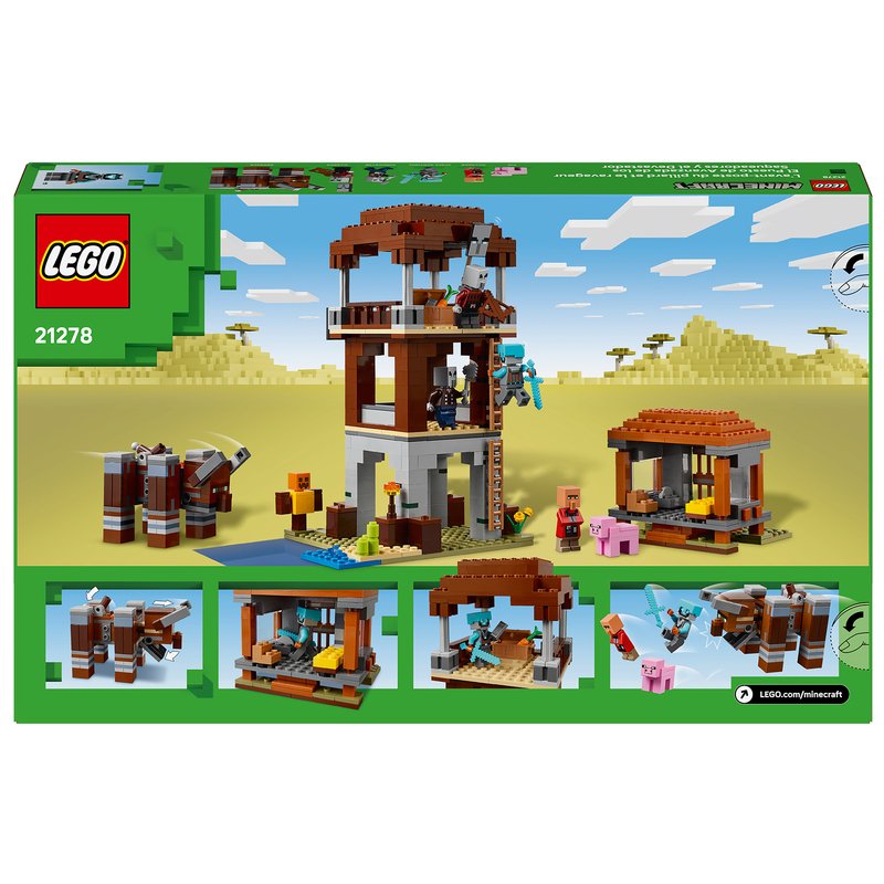 LEGO Minecraft The Pillager Outpost and Ravager Building Set (21278)