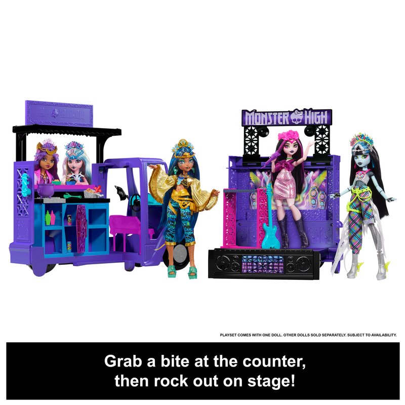 Monster High Draculaura Fangtastic Rockin' Food Truck 3 Monster High Draculaura Fangtastic Rockin' Food Truck