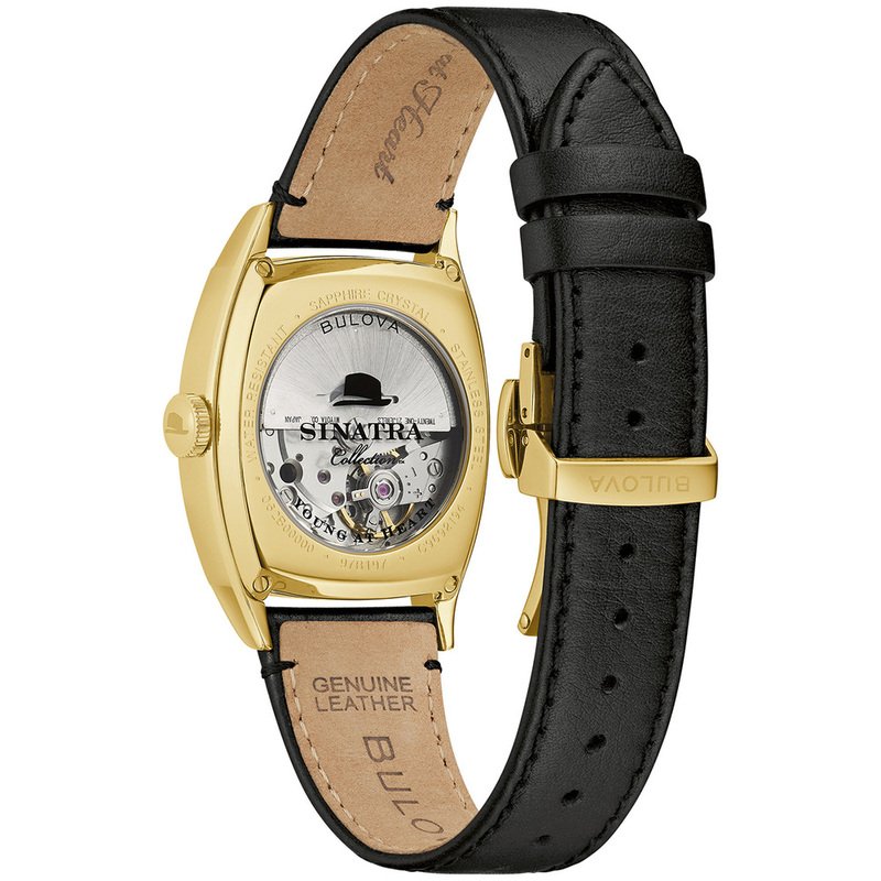 Bulova Men's Frank Sinatra Young At Heart Automatic Leather Strap Watch