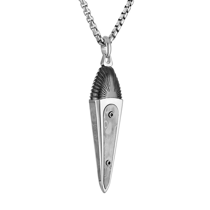 Bulova Men's Marc Anthony Dagger Amulet Diamond Pendant