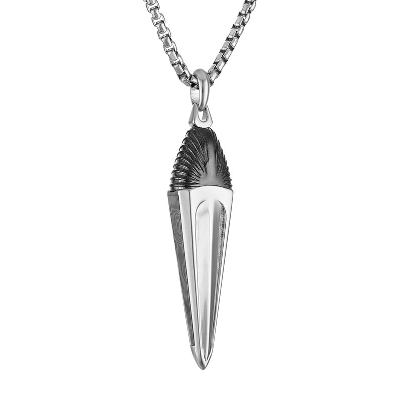Bulova Men's Marc Anthony Dagger Amulet Diamond Pendant