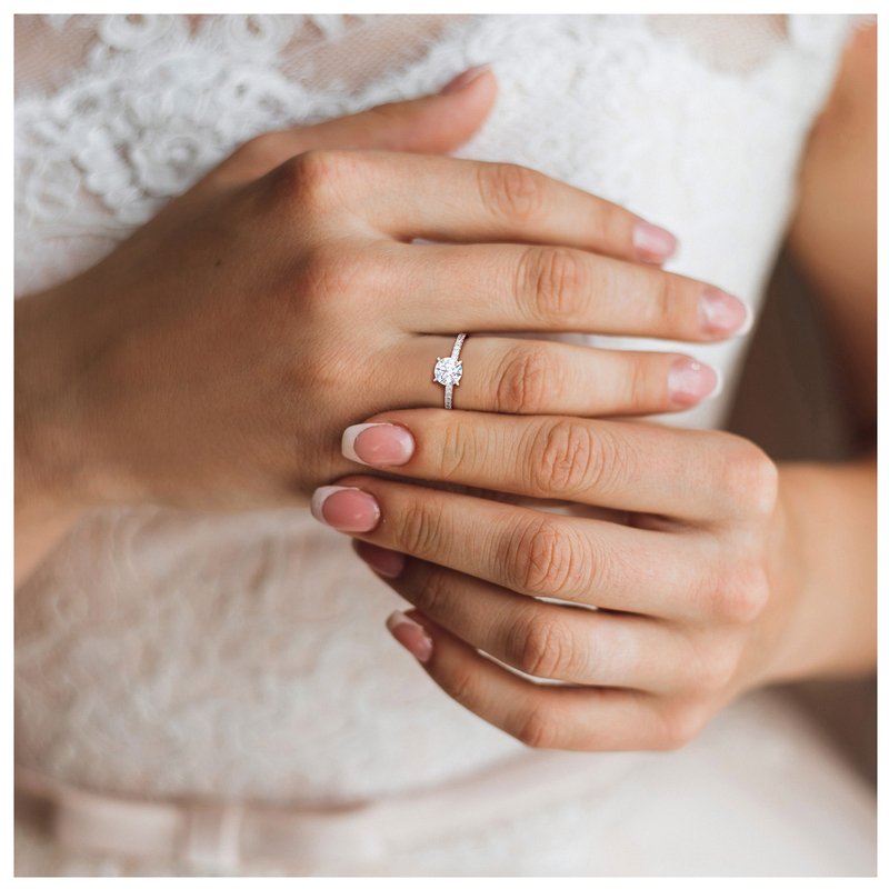 Created Forever 1 1/6 cttw Lab Grown Diamond Solitaire Engagement Ring