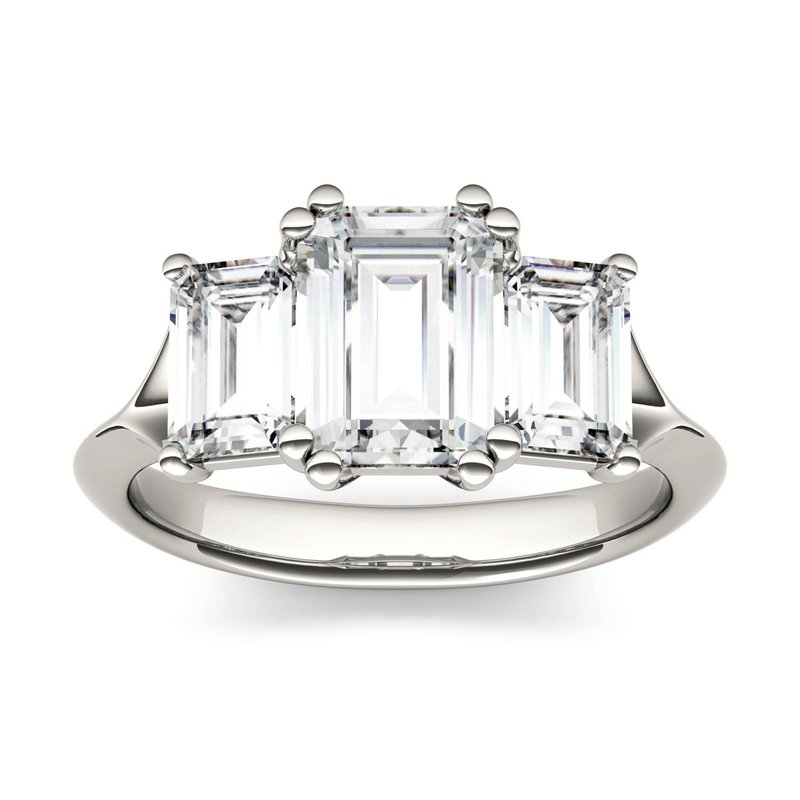 Charles & Colvard Forever Bright 2 9/10 cttw Moissanite Three Stone Ring 3 Charles & Colvard Forever Bright 2 9/10 cttw Moissanite Three Stone Ring