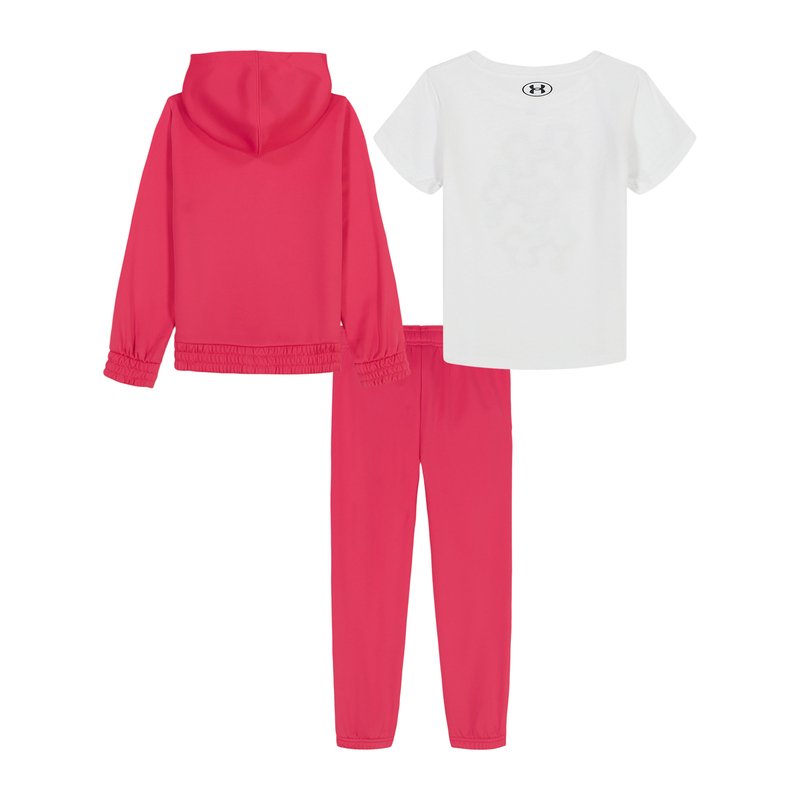 Under Armour Little Girls' Full Zip Hoodie Set, 3-Piece