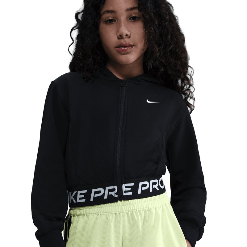 Nike Big Girls' Pro Essential Fleece Zull Zip Hoodie