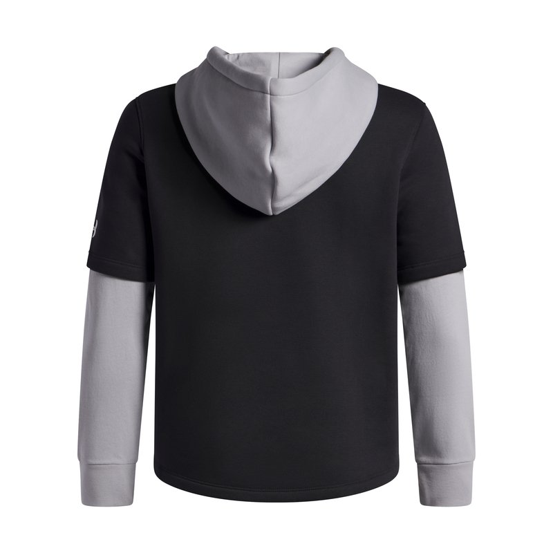 Under Armour Big Boys' Icon Fleece Twofer Baseball Button-Down Hoodie