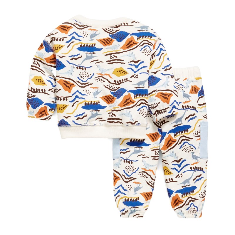 Old Navy Baby Boys' Long Sleeve Washed Fleece Set