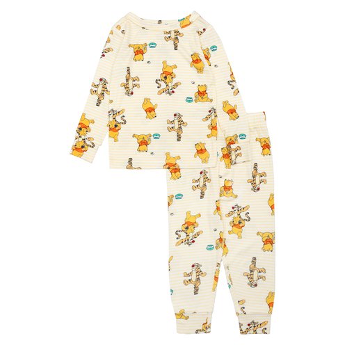 Disney Baby Girls' Winnie the Pooh Tight Fit Pajama Set, 2-Piece