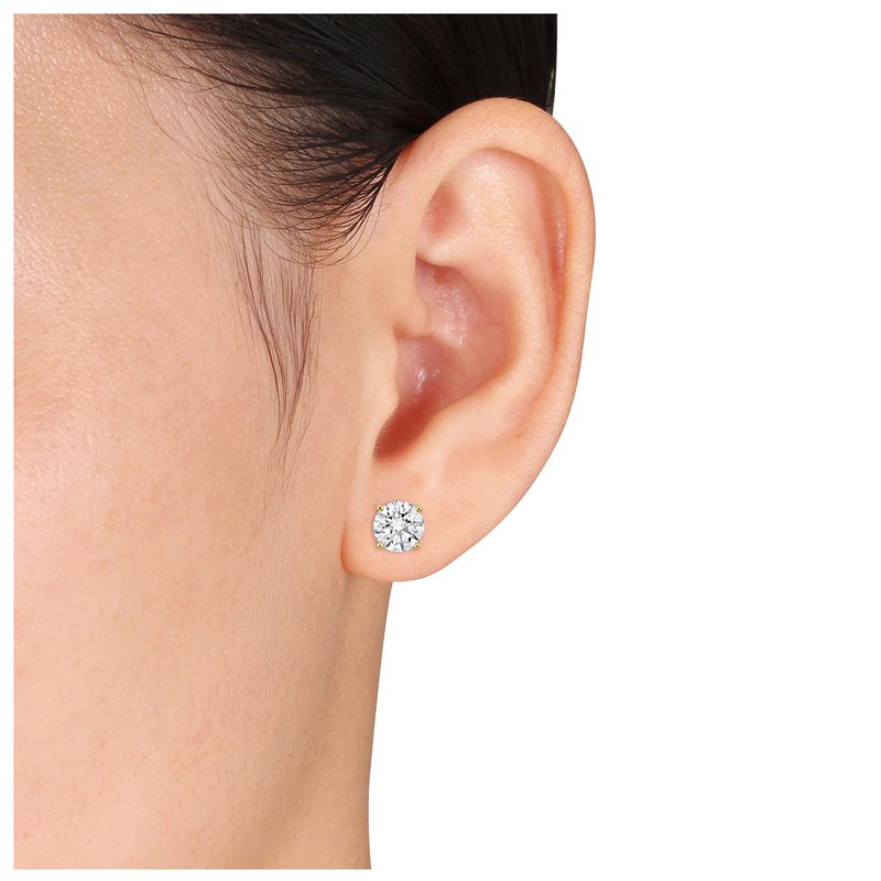 Created Forever 3 cttw Lab Grown Diamond Stud Earrings