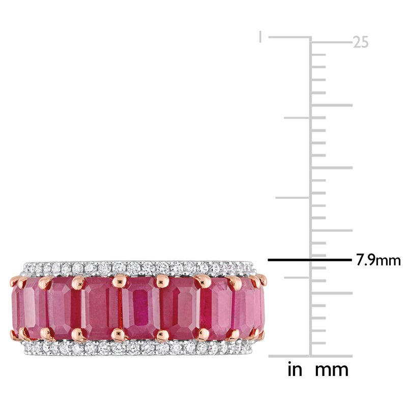Sofia B. 1/3 cttw Diamond and 3 1/3 cttw Ruby Ring