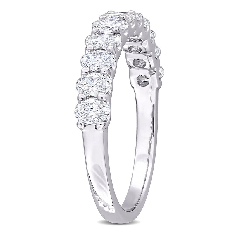 Created Forever 1 cttw Oval Lab Grown Diamond Semi-Eternity Anniversary Band 3 Created Forever 1 cttw Oval Lab Grown Diamond Semi-Eternity Anniversary Band