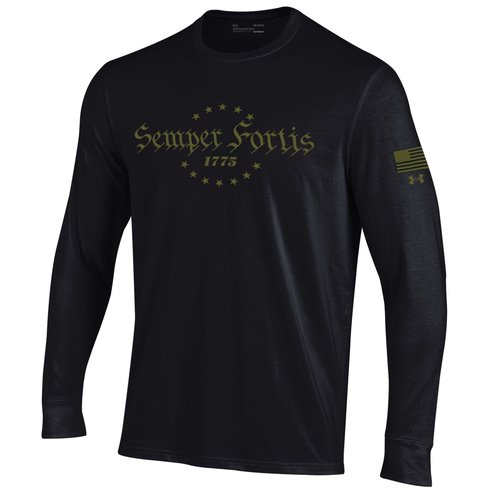 Under Armour Men's Semper Fortis Performance Cotton LS Tee